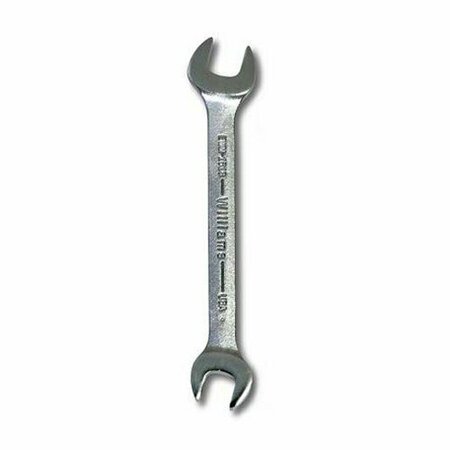 WILLIAMS Open End Wrench, Rounded, 14 x 15 MM Opening, Standard JHWEWM-1415